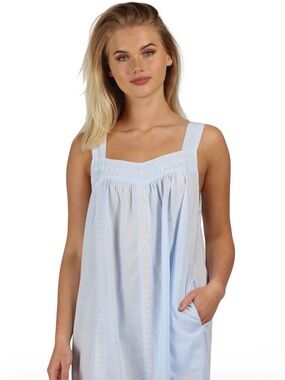 The 1 for U 100% cotton embroidered sleeveless cottagecore prairie nightgown M